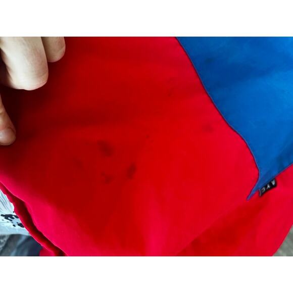 Asphalt Yaht Club AYC windbreaker size small red white blue hooded half zip jckt - Picture 9 of 9
